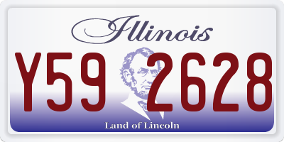 IL license plate Y592628