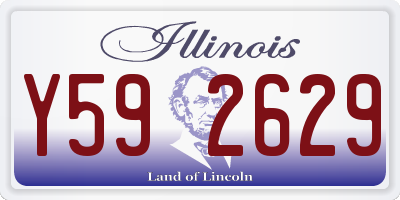 IL license plate Y592629