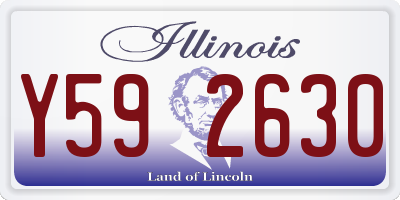 IL license plate Y592630