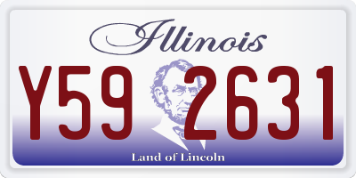 IL license plate Y592631