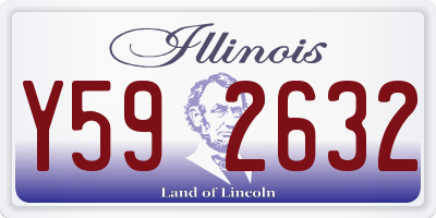 IL license plate Y592632