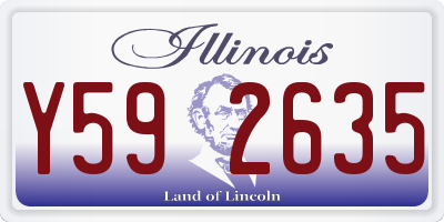 IL license plate Y592635