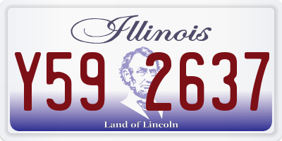 IL license plate Y592637