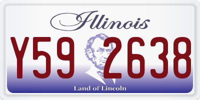 IL license plate Y592638