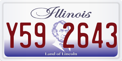 IL license plate Y592643