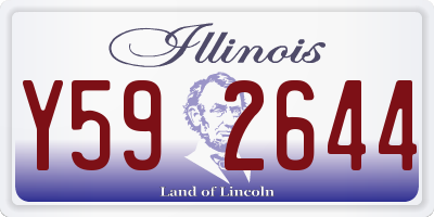 IL license plate Y592644