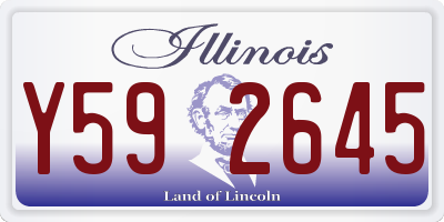 IL license plate Y592645