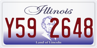 IL license plate Y592648