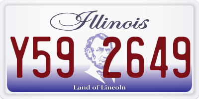 IL license plate Y592649