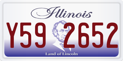 IL license plate Y592652