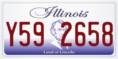 IL license plate Y592658