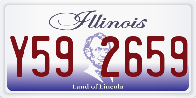IL license plate Y592659