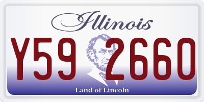 IL license plate Y592660