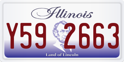 IL license plate Y592663