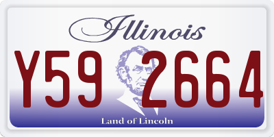 IL license plate Y592664