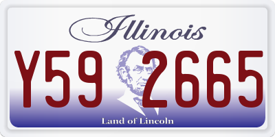 IL license plate Y592665