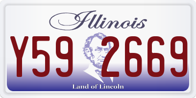 IL license plate Y592669