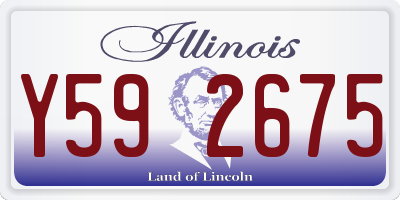 IL license plate Y592675