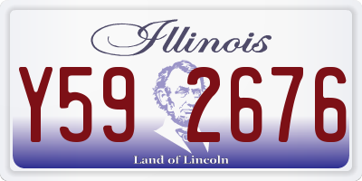 IL license plate Y592676