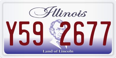 IL license plate Y592677
