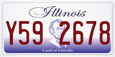 IL license plate Y592678