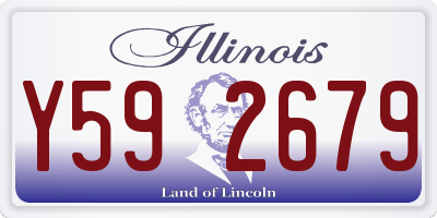 IL license plate Y592679