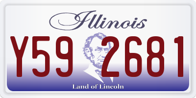 IL license plate Y592681