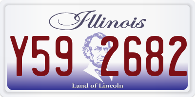 IL license plate Y592682