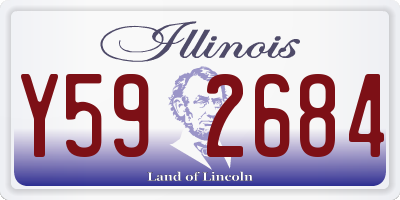 IL license plate Y592684
