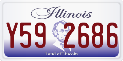 IL license plate Y592686