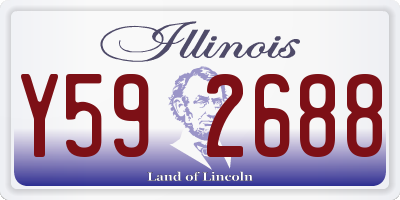 IL license plate Y592688