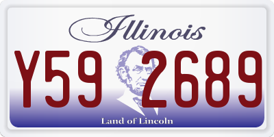 IL license plate Y592689