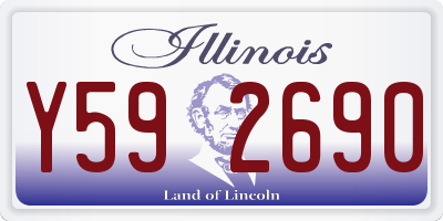 IL license plate Y592690