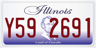 IL license plate Y592691