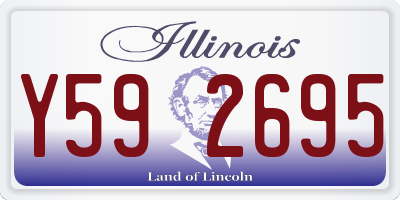 IL license plate Y592695