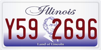 IL license plate Y592696