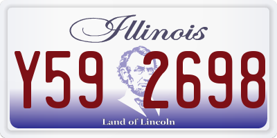 IL license plate Y592698