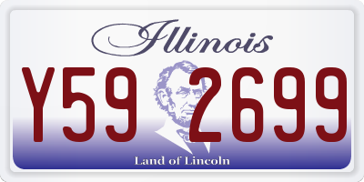 IL license plate Y592699