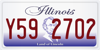 IL license plate Y592702