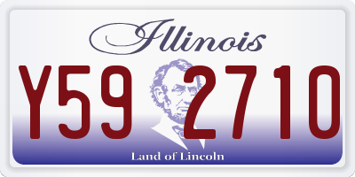 IL license plate Y592710