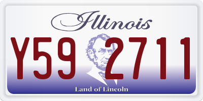 IL license plate Y592711