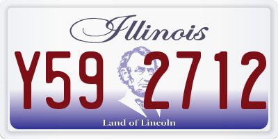 IL license plate Y592712