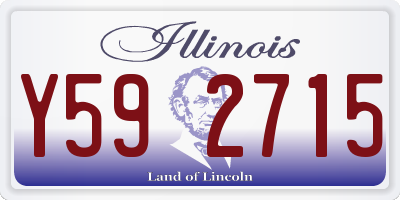 IL license plate Y592715