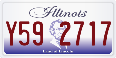 IL license plate Y592717