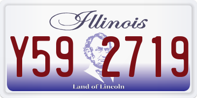 IL license plate Y592719
