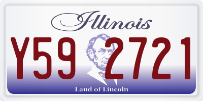 IL license plate Y592721