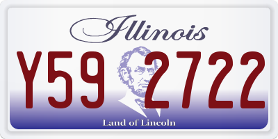 IL license plate Y592722