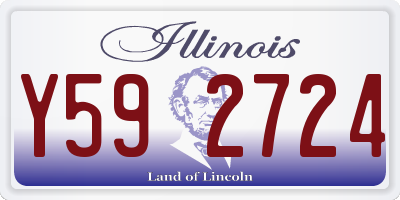 IL license plate Y592724