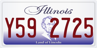 IL license plate Y592725