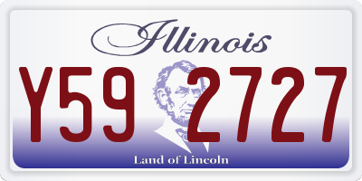 IL license plate Y592727